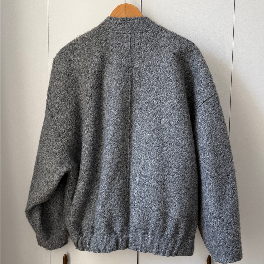 Zara Dark Grey Textured Jacket - Picture 6 of 6